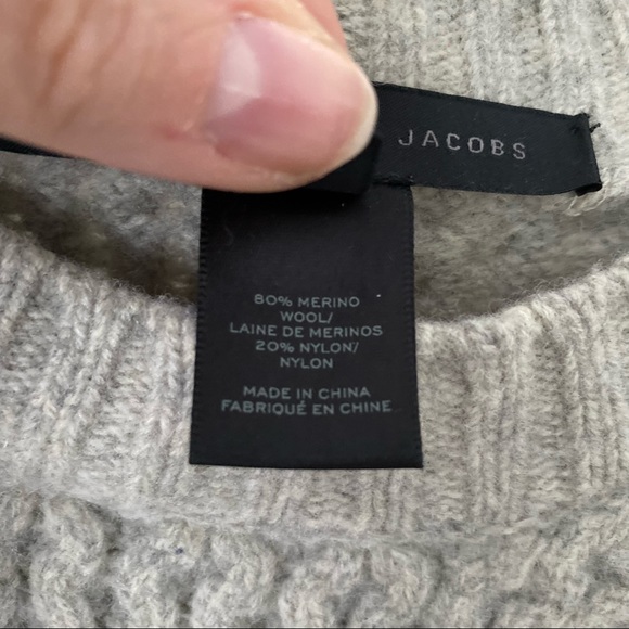 Marc Jacobs | Grey Oversized Knitted Merino Wool Sweater - Picture 5 of 11